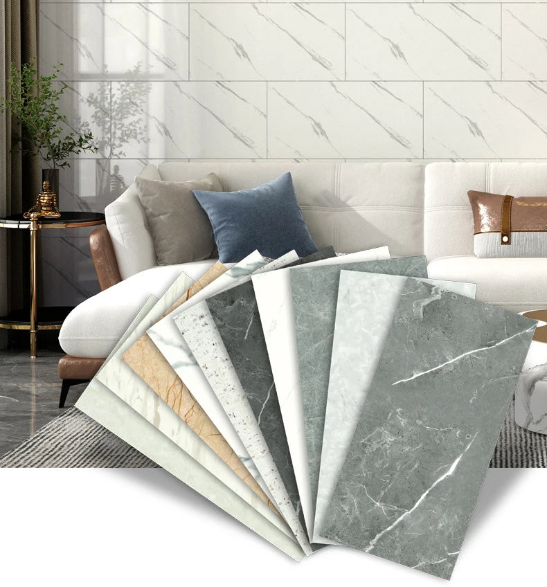 30*30cm Imitation Tile Marble Kitchen 3D Self-adhesive Wall Sticker Wall Decoration Bathroom Waterproof Moisture-proof Wallpaper