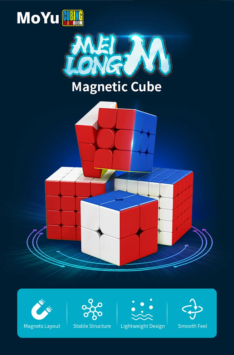 Profession Magnetic Magic Cube Speed Puzzle Toy Hungarian Magnet