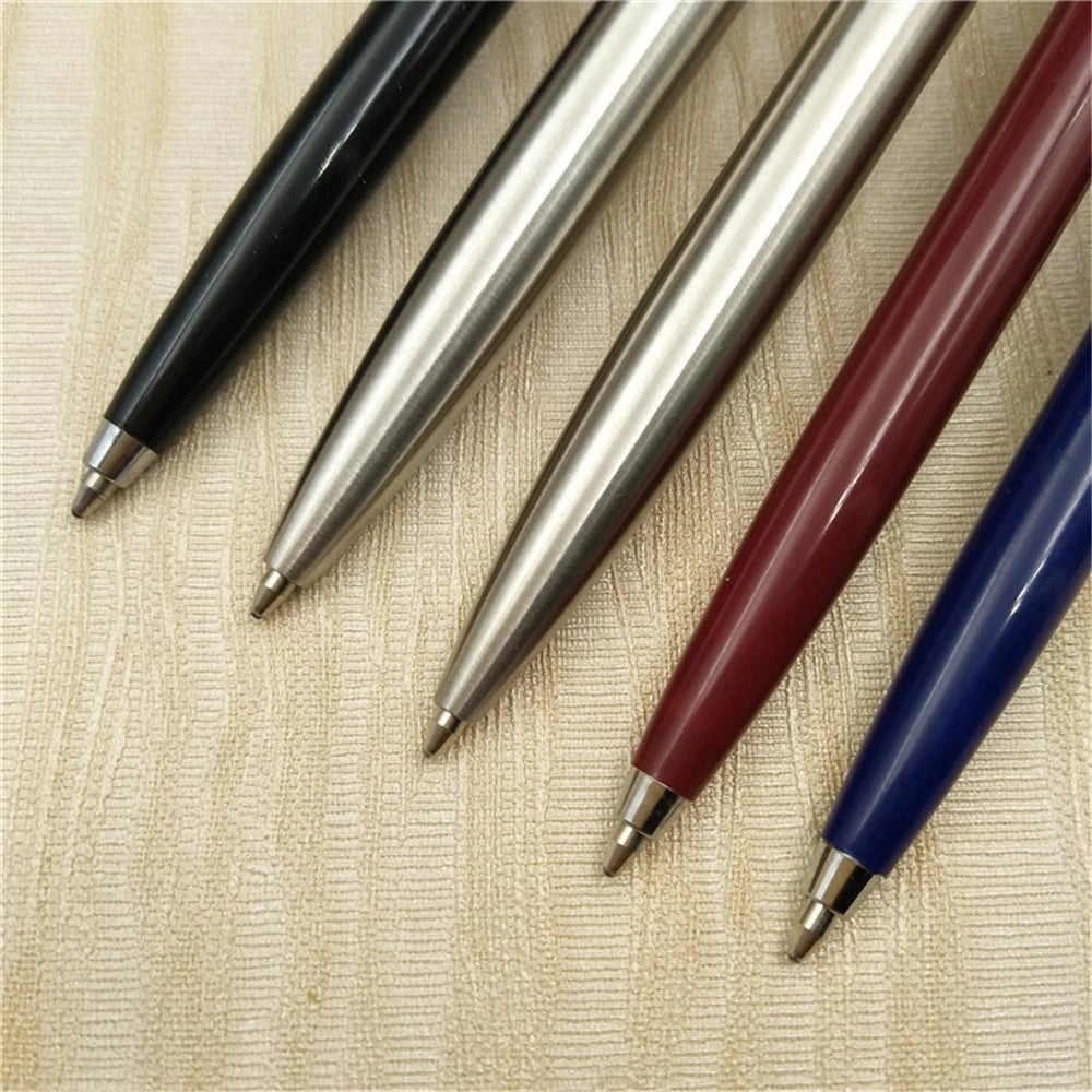 Classic Design Ballpoint Pens Commercial Metal Ballpoint Pen Luxury Portable  Rotating Automatic Ball Pen Exquisite Writing Tool