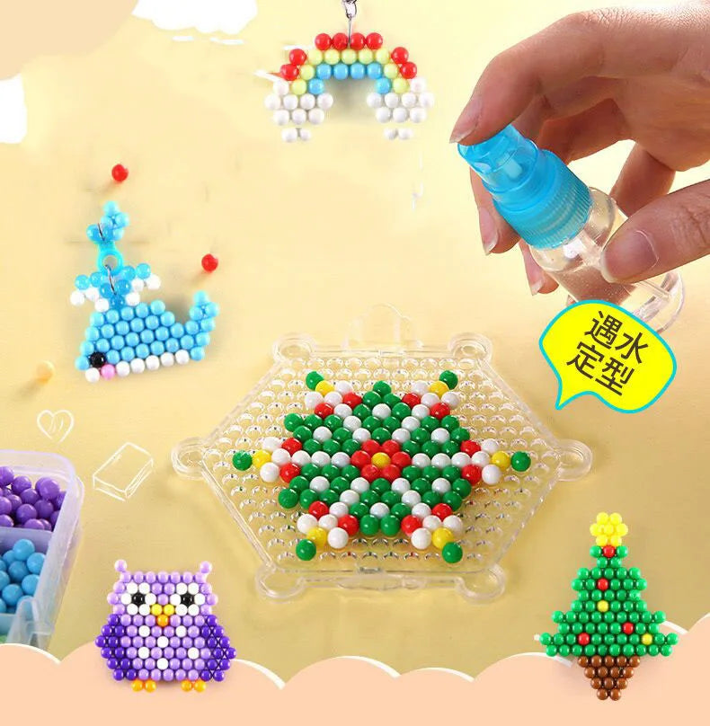 6000pcs 24 colors Refill Beads puzzle Crystal DIY water spray beads set ball games 3D handmade magic toys for children Toy