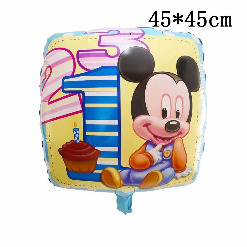 Giant Mickey Minnie Mouse Balloons Disney Cartoon Foil Balloon Baby Shower Birthday Party Decorations