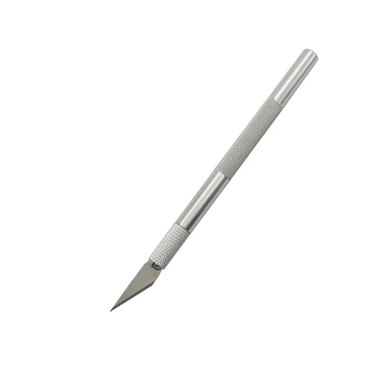 Utility Carving Knife 5 Steel Blades and An Aluminum Alloy School Office Paper Cutting and Letter Opening Knife