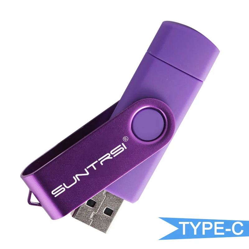 Type C 2.0 USB Flash Drive 64gb Pen Drive 128GB 32GB 16GB USB Stick 2.0 Pendrive 8gb for Type-C Device