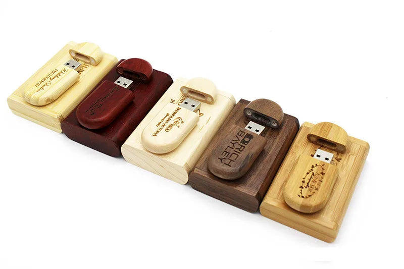 JASTER USB Flash Drive 128GB Memory Stick 2.0 Wooden Free Logo Personal Customized Pendrive 4GB 8GB 16GB 32GB  64GB Wedding Gift