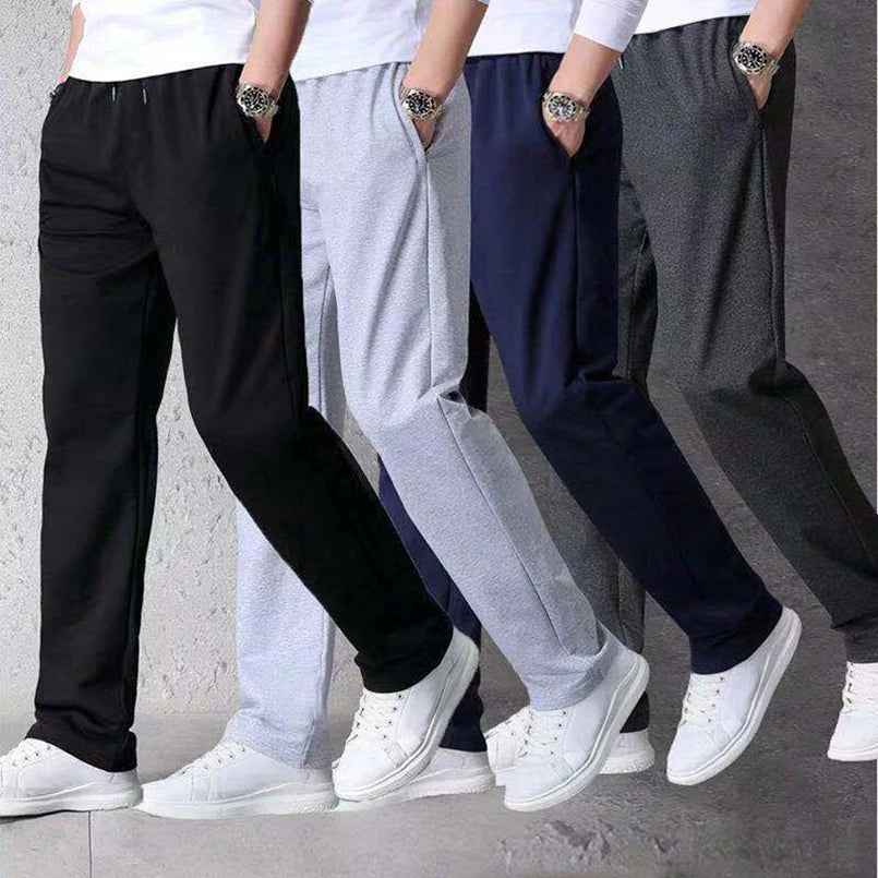 Cotton Men Sweatpants Sports Joggers Pant Tracksuit Jogging Trouser