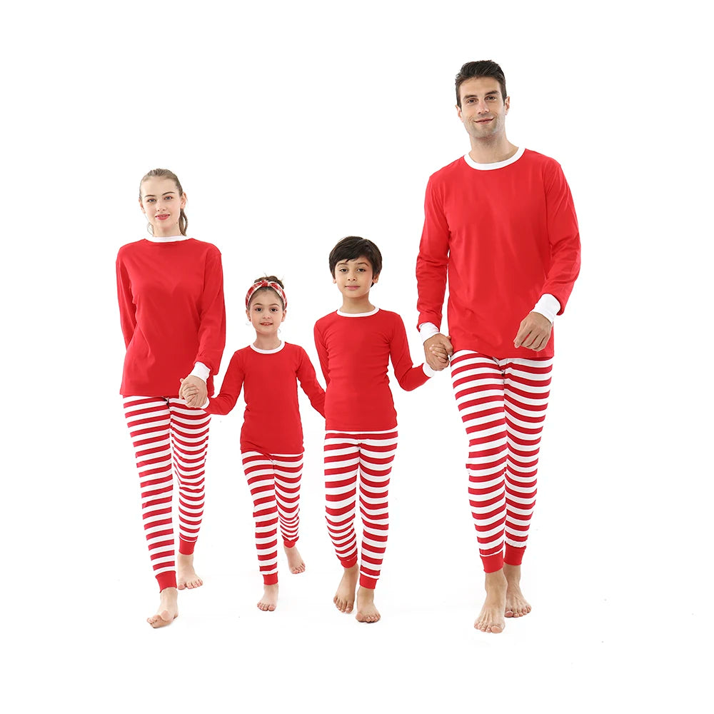 Christmas Pajamas Sets Children's Sleepwear Mother Father Kids Family Look Couples Pajamas