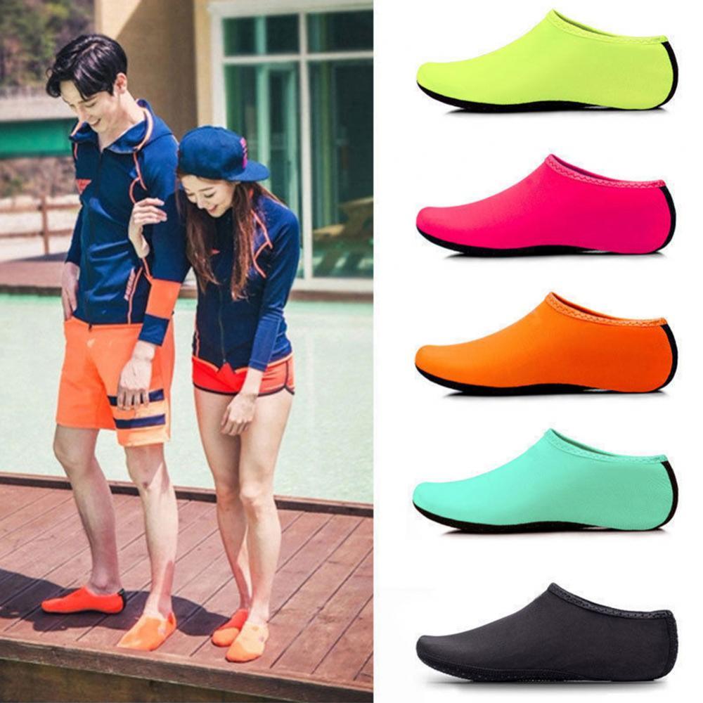 1 Pair Seaside Beach Shoes Men Women Summer Diving Shoes Quick Dry Non-Slip Barefoot Protector Shoes Swimming Surfing Socks