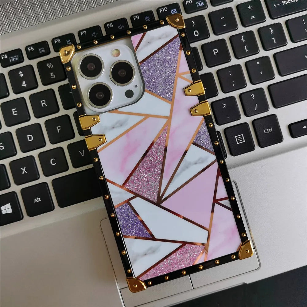 Gold Splicing Woman Cover Phone Case for Samsung Galaxy A15 A25 A35 A55 A54 A14 A52 A72 A34 A32 A13 A53 A33 A23