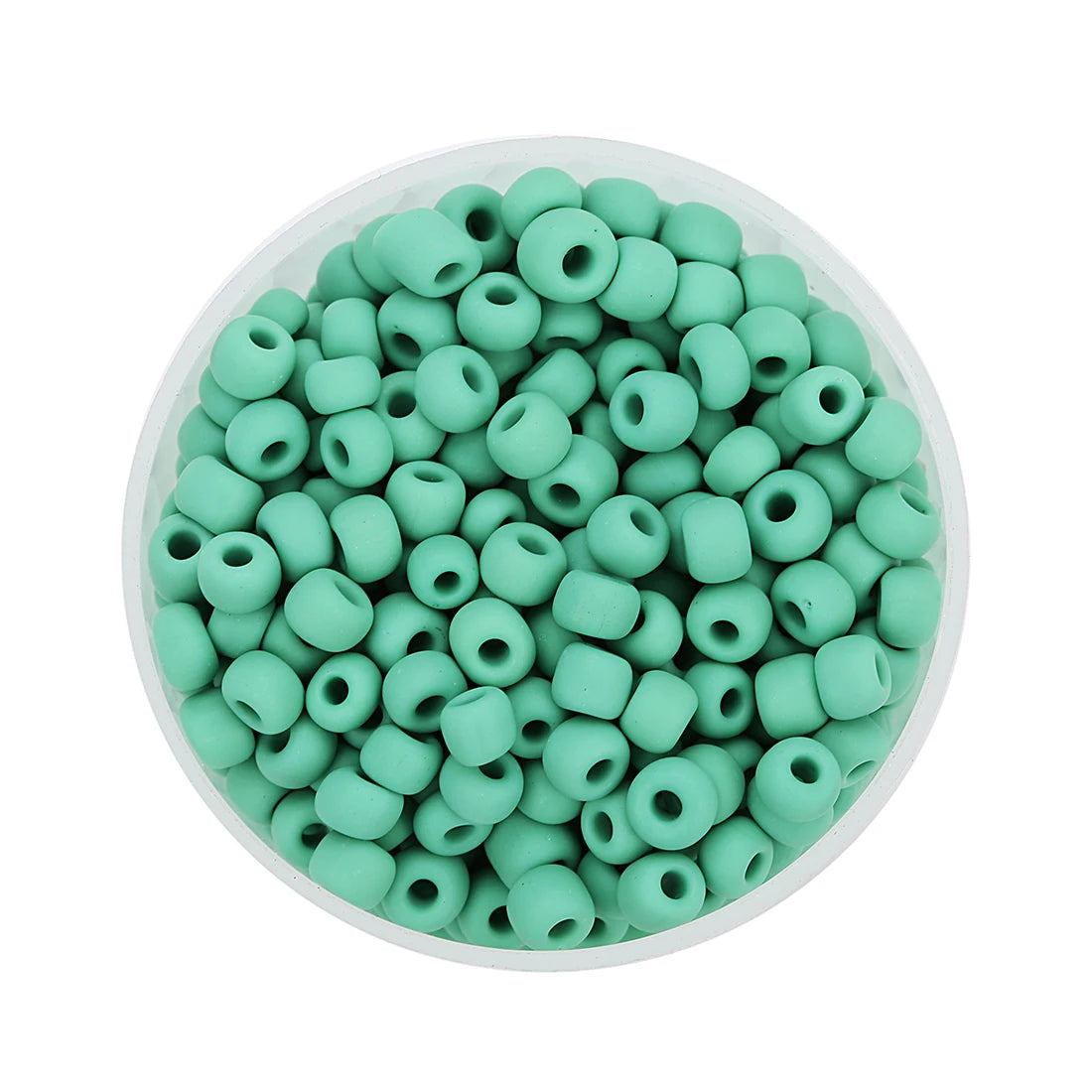 500pcs/Lot 4mm Matte Pure Color Czech Glass Seed Beads For Jewelry Making Loose Beads DIY Bracelet For Kids