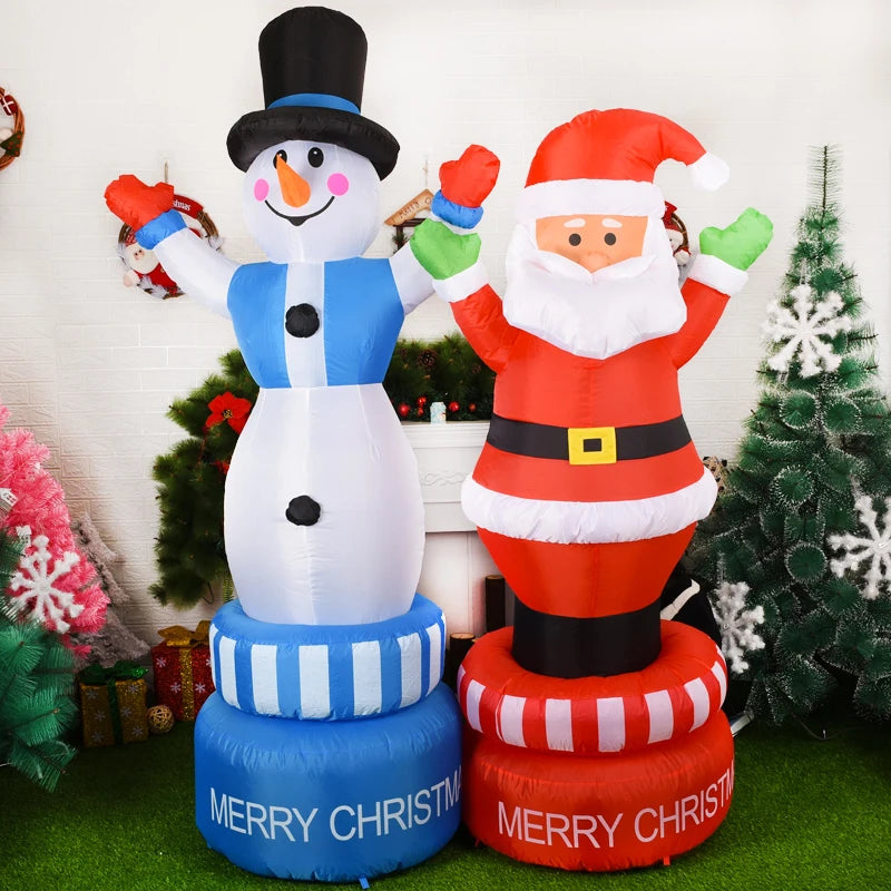 Christmas Decorations 1.8m Motorcycle Santa Claus Christmas inflatable