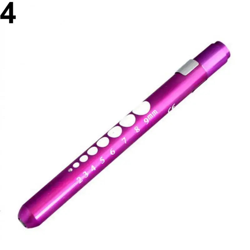 Medical Flashlight Lanterna With Pupil Gauge LED Pen Light Torch Lamp Outdoor Camping Work Light For Doctor Nurse Diagnostic