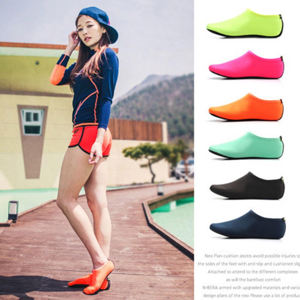 1 Pair Seaside Beach Shoes Men Women Summer Diving Shoes Quick Dry Non-Slip Barefoot Protector Shoes Swimming Surfing Socks