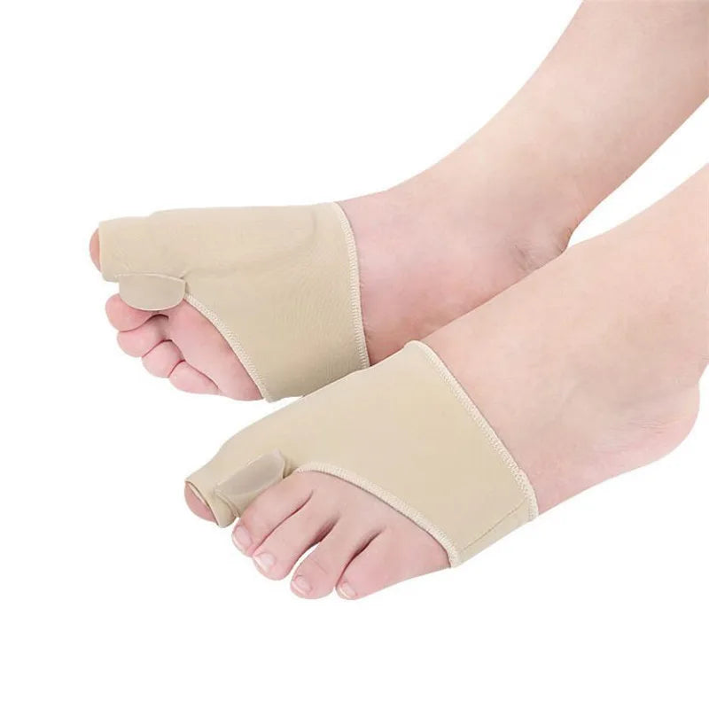 1Pair Big Bone Orthopedic Bunion Correction Pedicure Socks Silicone Hallux Valgus Corrector Braces Toes Separator Feet Care Tool