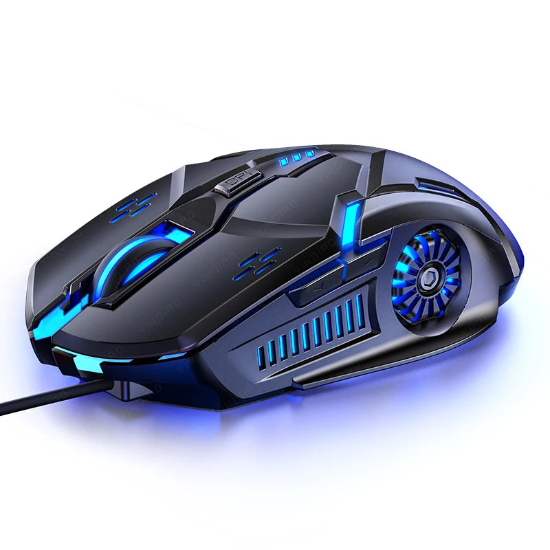 G5 Mute Wired Gaming Mouse RGB Backlight Mechanical Silent Mouse 6 Key 3200 DPI RGB E- Sport Mouse For Computer Laptop Gamer