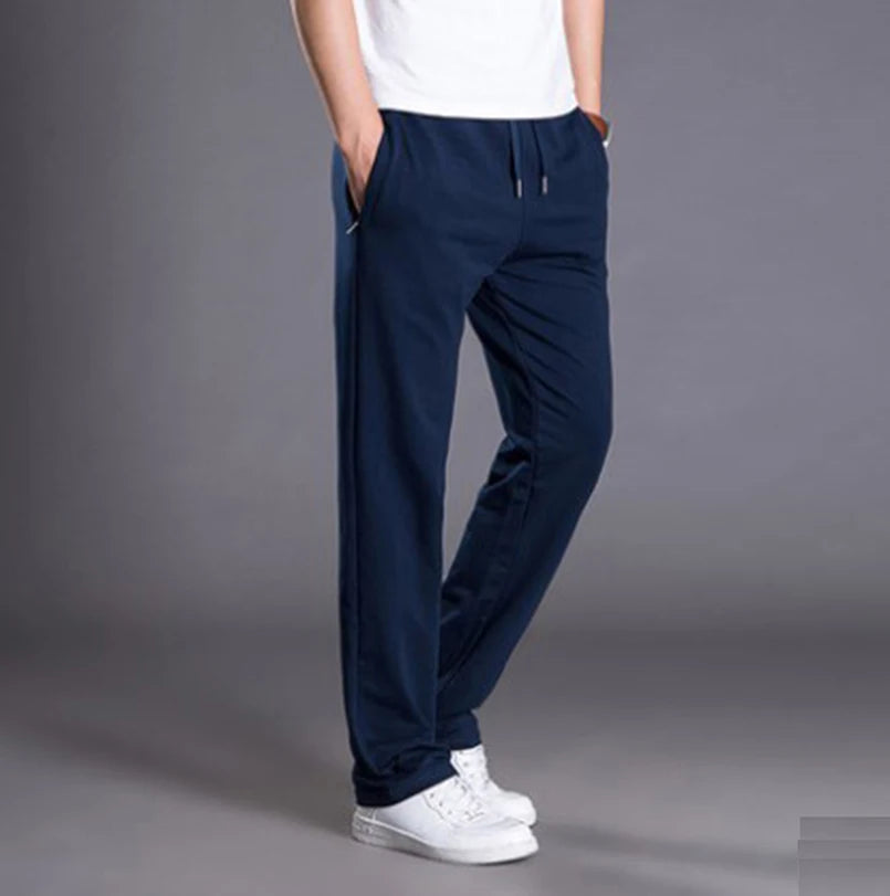 Cotton Men Sweatpants Sports Joggers Pant Tracksuit Jogging Trouser