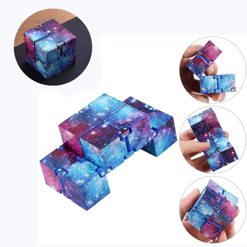 Anti stress child EDC Hand For Autism ADHD Anxiety Relief Focus Infinity Cube Strings Adults Children Sensory