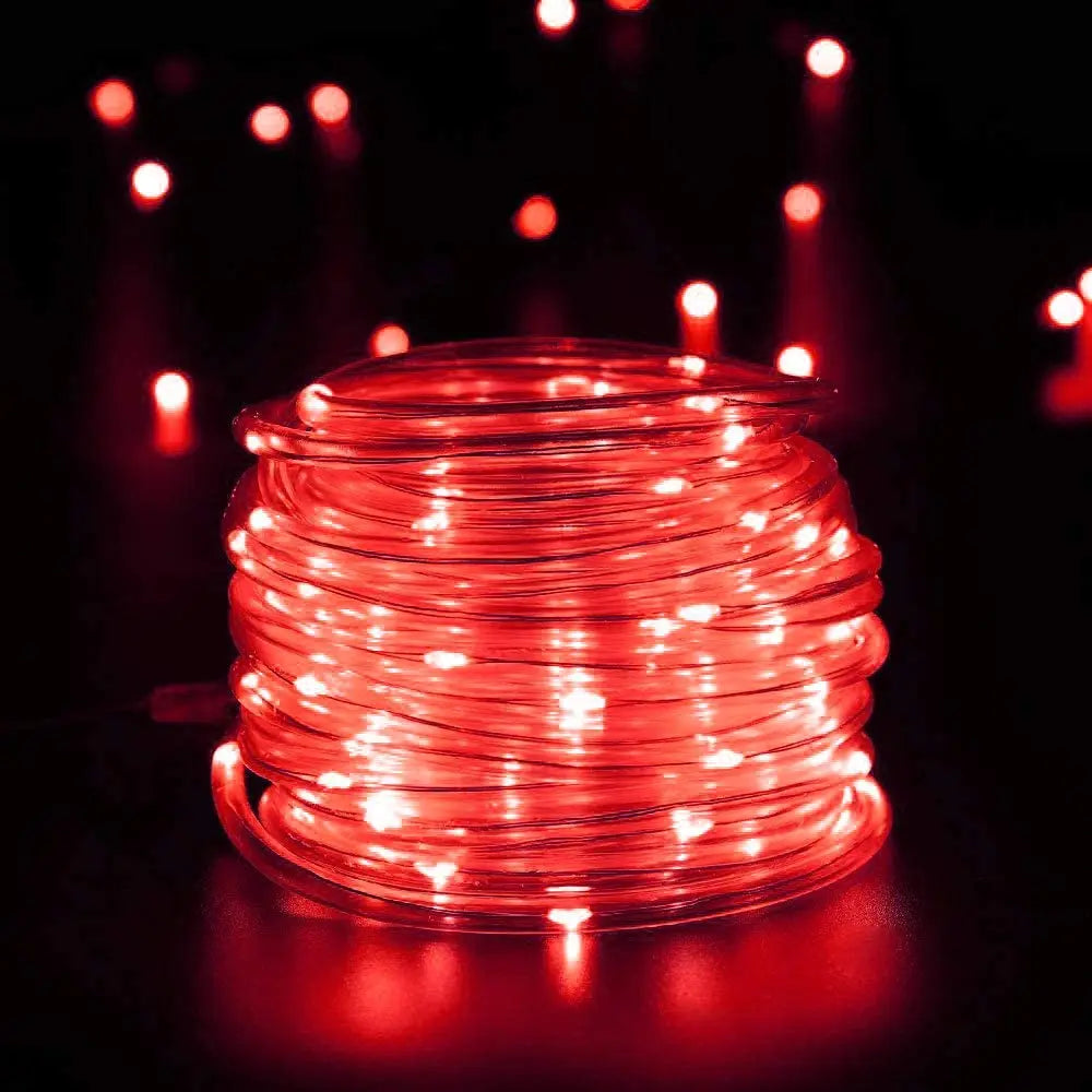 Garland LED Tube Rope Fairy Lights Waterproof Garland Battery Operated 150 LEDs For Indoor Outdoor Christmas Decoration