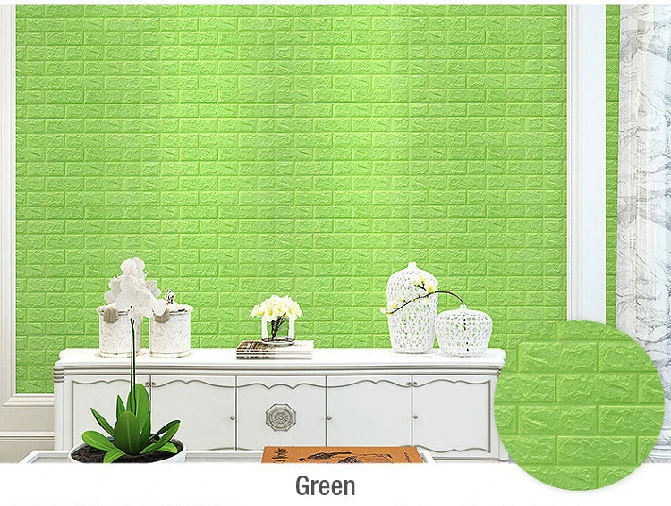 4pcs/12 pieces 3D Brick Wall Stickers DIY Decor Self-Adhesive Waterproof Wallpaper For Kid Room Bedroom 3D Wall Sticker 3D panel