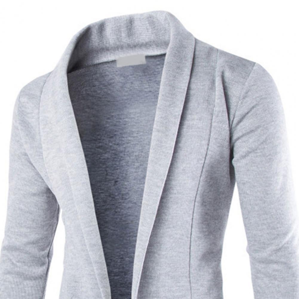 Business Jacket Cardigan Fashion All-matched Lapel Cardigan Jacket Coat Casual Cardigan Business Sweater