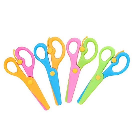 Plastic Safety Scissors Kindergarten DIY Paper Cutting Mini Art Scissors