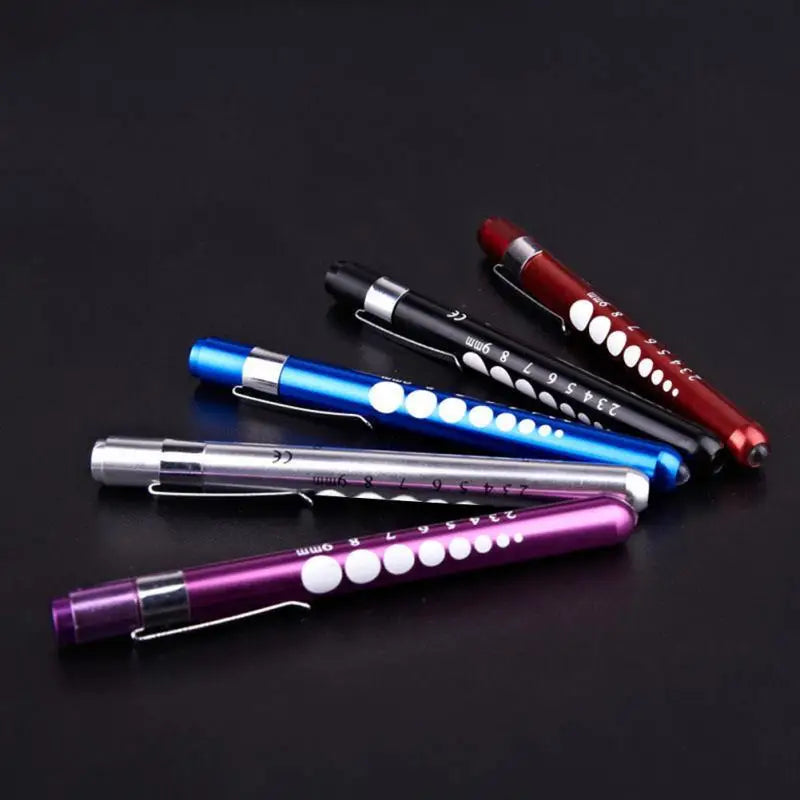 Medical Flashlight Lanterna With Pupil Gauge LED Pen Light Torch Lamp Outdoor Camping Work Light For Doctor Nurse Diagnostic