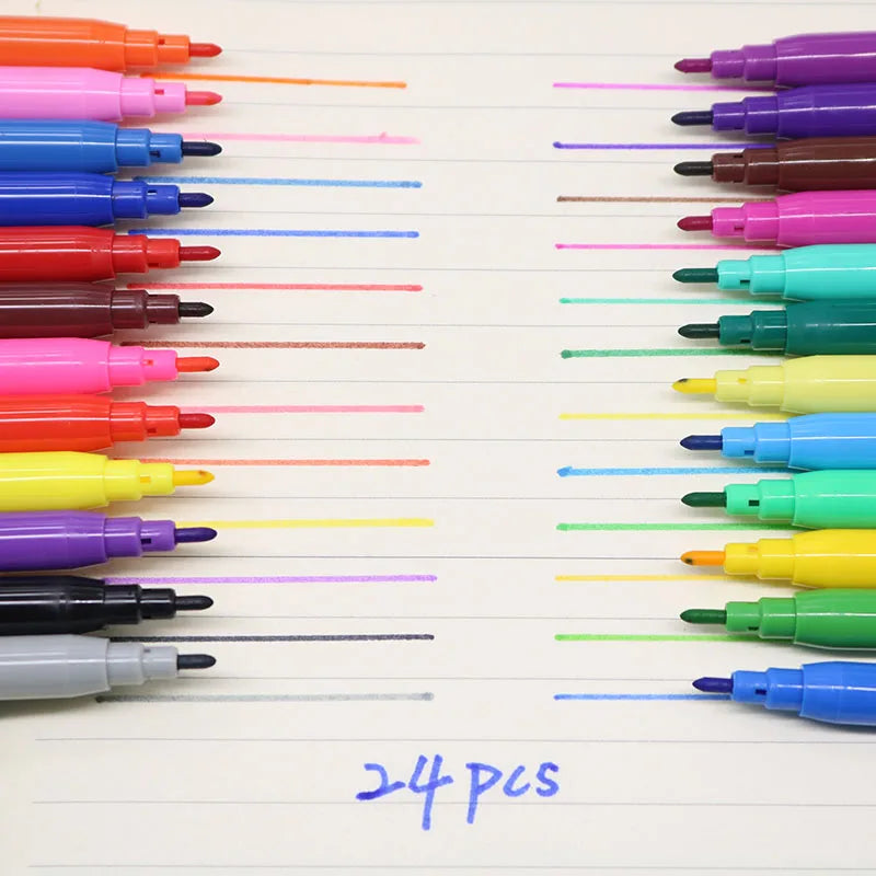 12/18/24 Color School Kids High Quality Colored Pen Art Watercolor Pen Brush Set Colored Pen Student Gift Can Be Washed