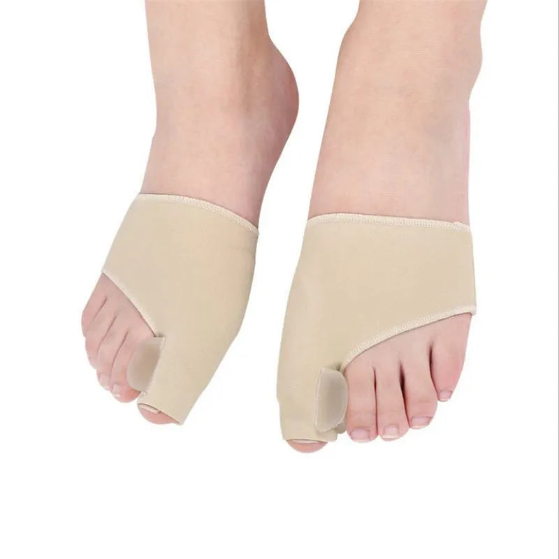 1Pair Big Bone Orthopedic Bunion Correction Pedicure Socks Silicone Hallux Valgus Corrector Braces Toes Separator Feet Care Tool