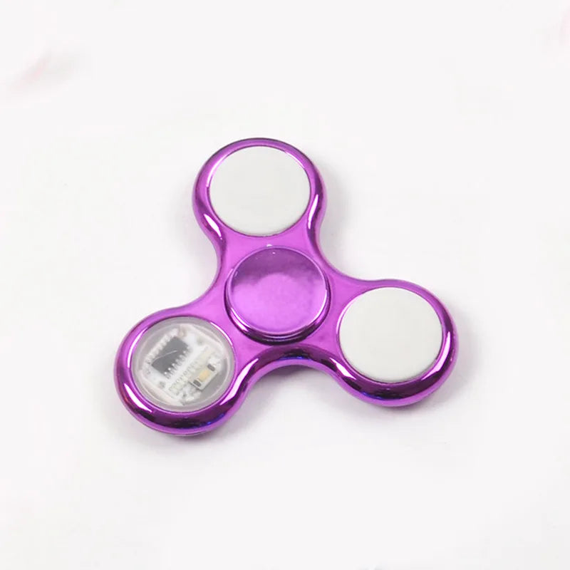 Random color Multi-styling colorful Luminous Fidget Spinner Stress Relief Toy