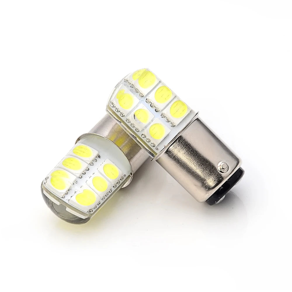 1157 P21/5W  Bay15d S25 LED 12SMD 12V 1W Silica gel Automobile Car Brake Light Stop Parking DRL Lamp Red/White/Yellow