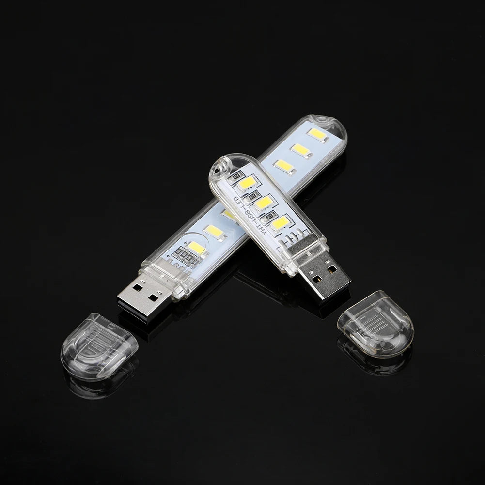 3/8 LED White USB Flashlight LED Mini Work Light Portable Led Torch Lamp Reading Light USB Powered Computer Light