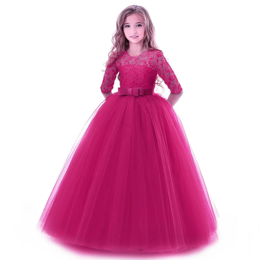 Children Princess Girls Party Wear Kids Christmas Dress Girl's Birthday Dress Baby Girl Wedding Banquet Clothes 3-14 years