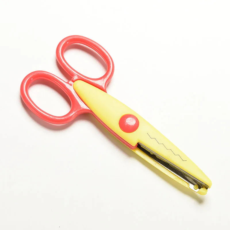 Zig Zag paper pinking Scissor Scrapbook handmade cut handicraft student photo scissor