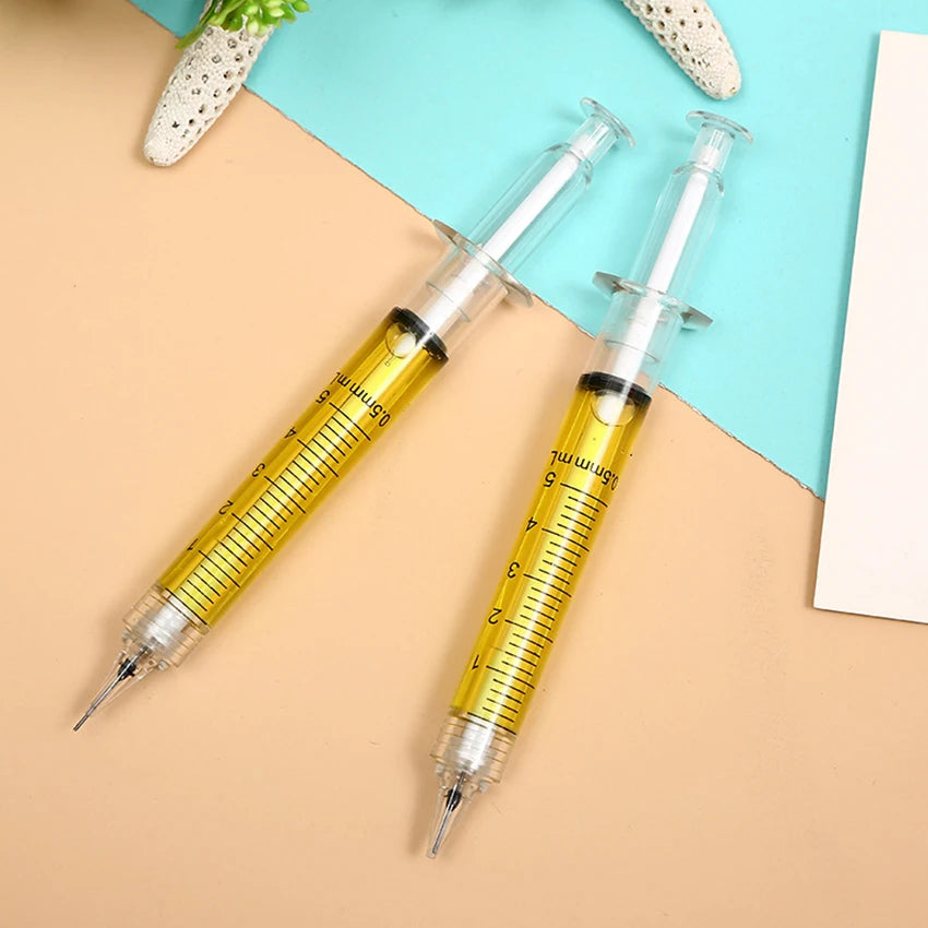 Syringe Needle Mechanical Pencil 0.5mm Automatic Pen Writing Tool