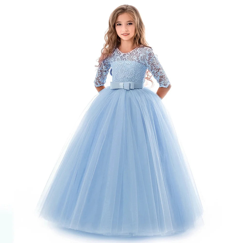 Children Princess Girls Party Wear Kids Christmas Dress Girl's Birthday Dress Baby Girl Wedding Banquet Clothes 3-14 years