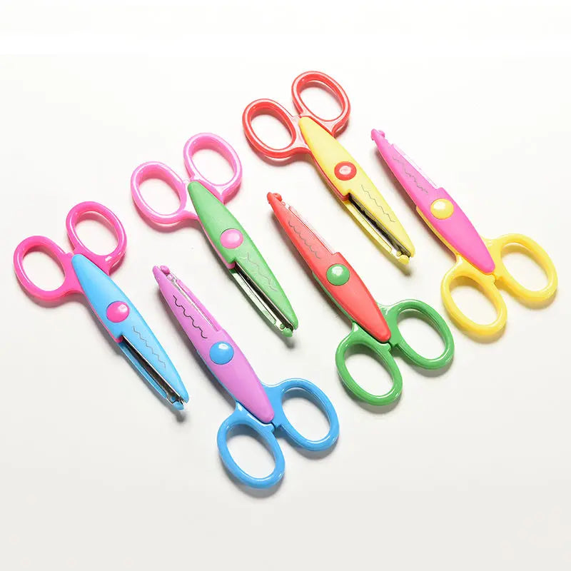 Zig Zag paper pinking Scissor Scrapbook handmade cut handicraft student photo scissor