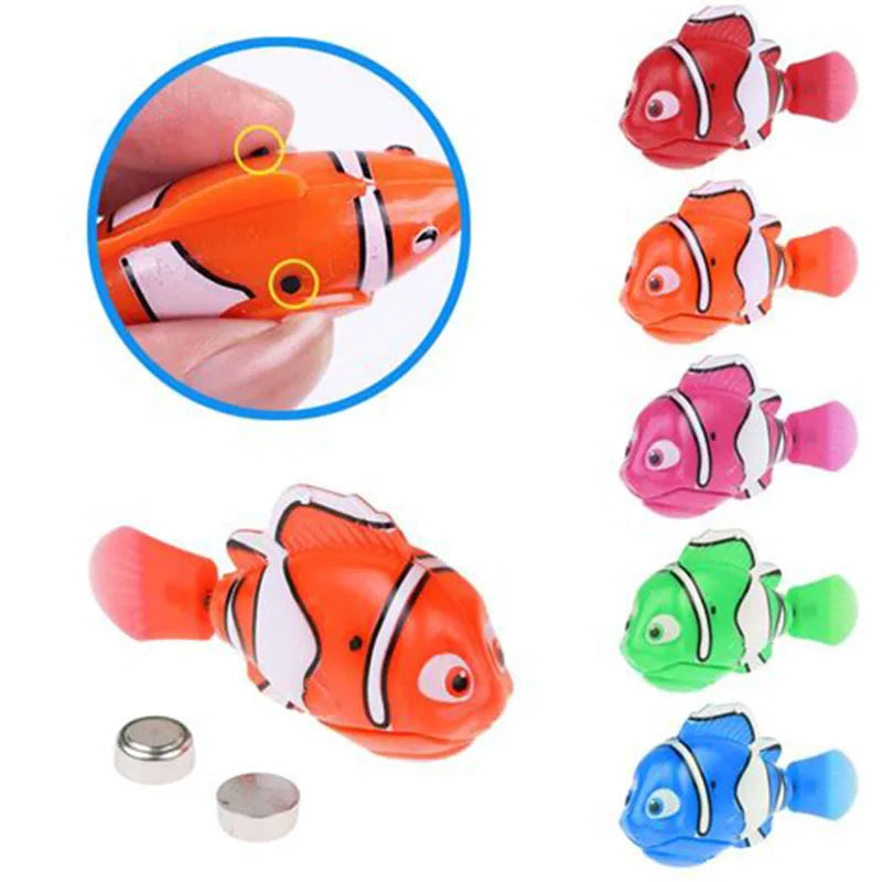 Electronic Pet Fish Bath Toys for Children Kids Bathtub Battery Powered Swim Fishing Tank Decoration