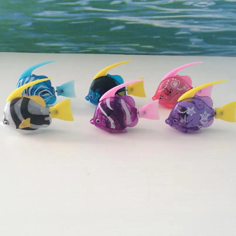 Electronic Fish Swimming Toys Battery Included Pet for Kids Bath ing Tank Decorating Act Like Real