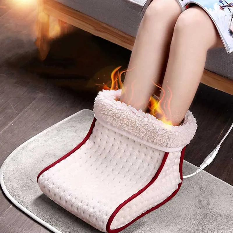 Heated Cosy Electric Warm Foot Warmer Washable Heat 5 Modes Heat Settings Warmer Cushion Thermal Foot Warmer Massager Relax