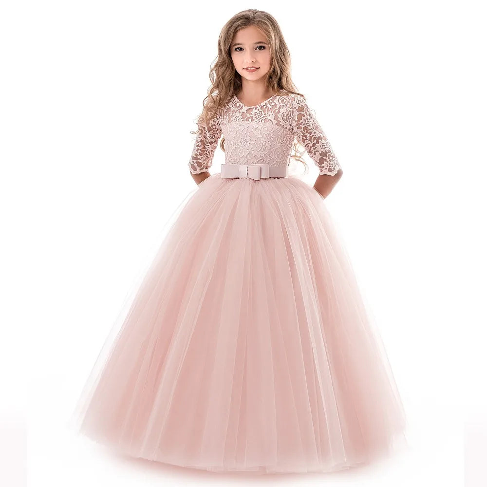 Children Princess Girls Party Wear Kids Christmas Dress Girl's Birthday Dress Baby Girl Wedding Banquet Clothes 3-14 years