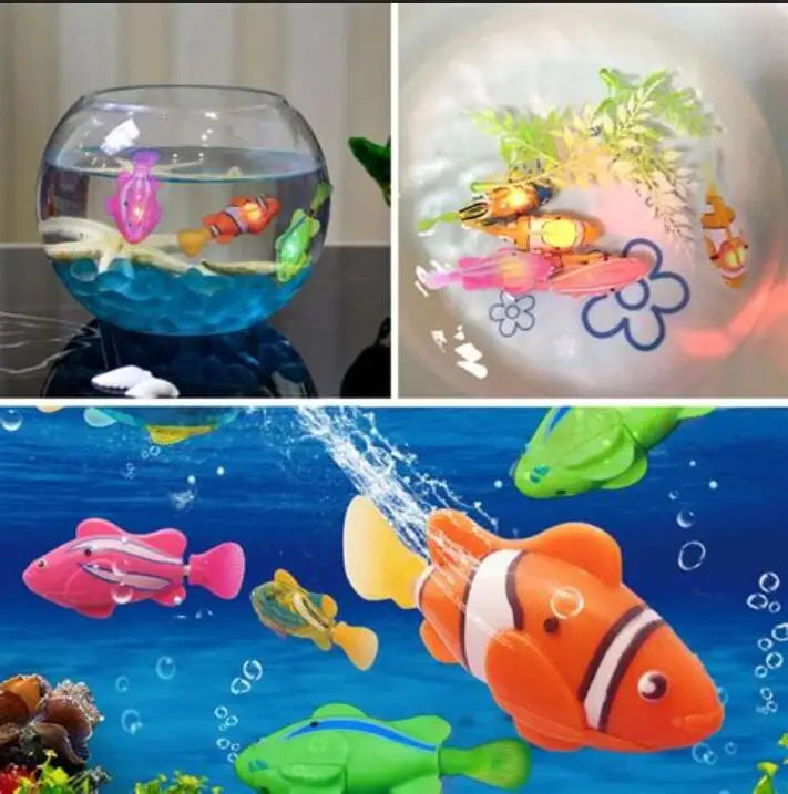 Electronic Pet Fish Bath Toys for Children Kids Bathtub Battery Powered Swim Fishing Tank Decoration