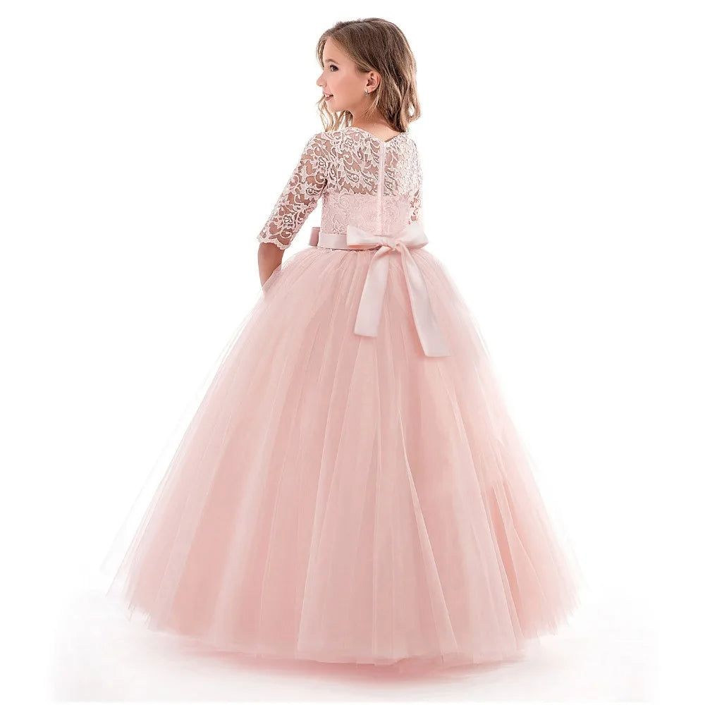 Children Princess Girls Party Wear Kids Christmas Dress Girl's Birthday Dress Baby Girl Wedding Banquet Clothes 3-14 years