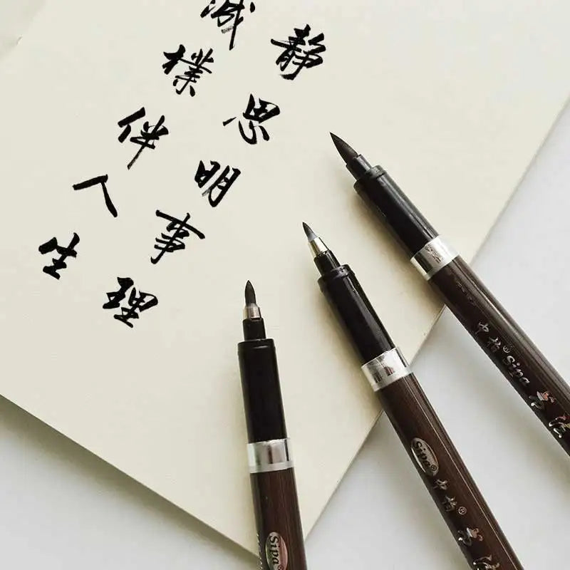 Fine Fiber Chinese Japanese Calligraphy Brush Pen For Calligraphy Signature