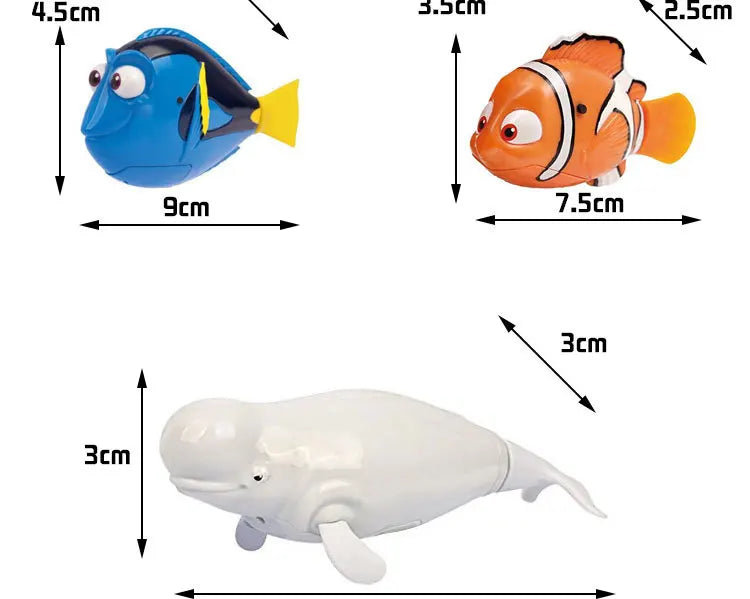 Electronic Pet Fish Bath Toys for Children Kids Bathtub Battery Powered Swim Fishing Tank Decoration