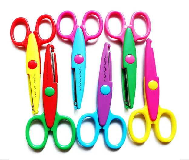 Zig Zag paper pinking Scissor Scrapbook handmade cut handicraft student photo scissor