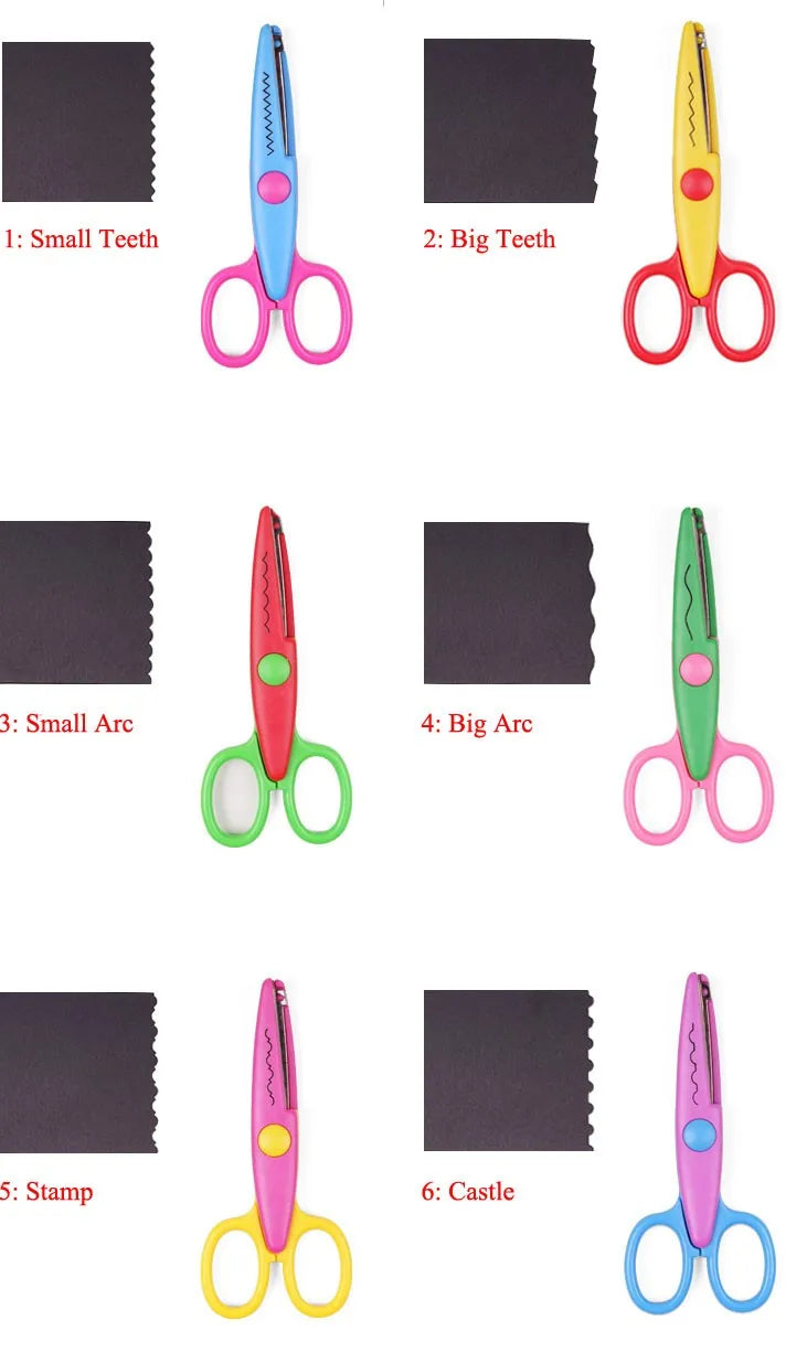 Zig Zag paper pinking Scissor Scrapbook handmade cut handicraft student photo scissor