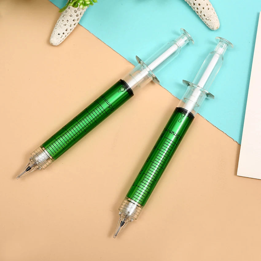 Syringe Needle Mechanical Pencil 0.5mm Automatic Pen Writing Tool