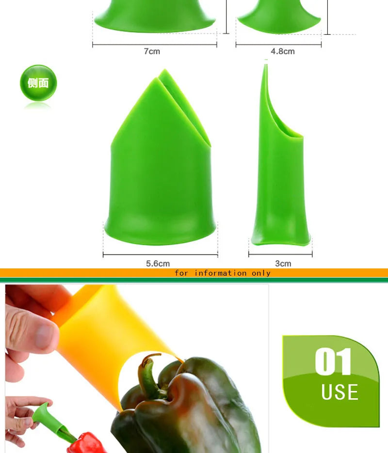 One Set Nordic Creative Kitchen Gadgets Chili Tomato Corers Fruit & Vegetable Pepper Corer Home Restaurant Hotel Cooking Tools