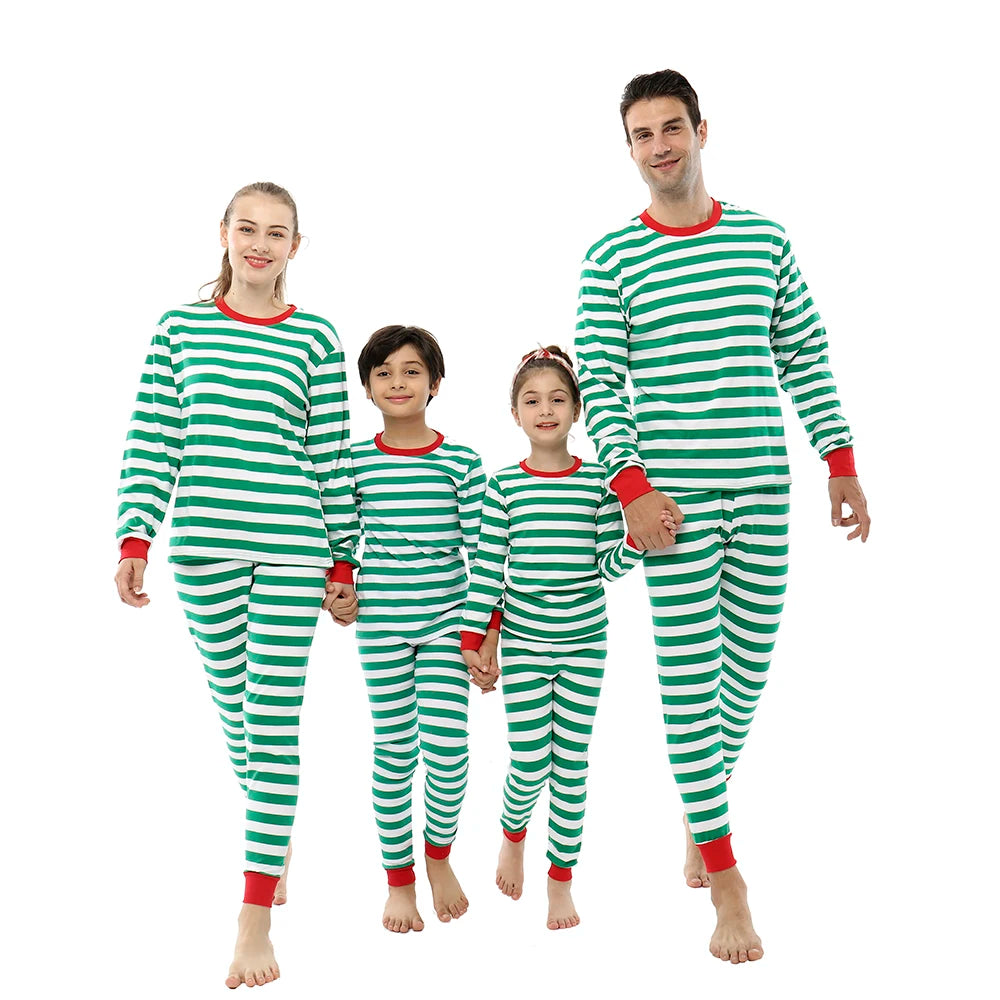 Christmas Pajamas Sets Children's Sleepwear Mother Father Kids Family Look Couples Pajamas