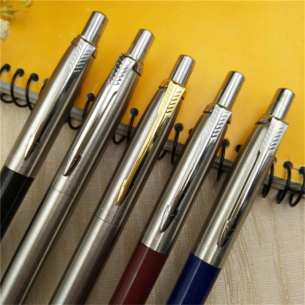 Classic Design Ballpoint Pens Commercial Metal Ballpoint Pen Luxury Portable  Rotating Automatic Ball Pen Exquisite Writing Tool