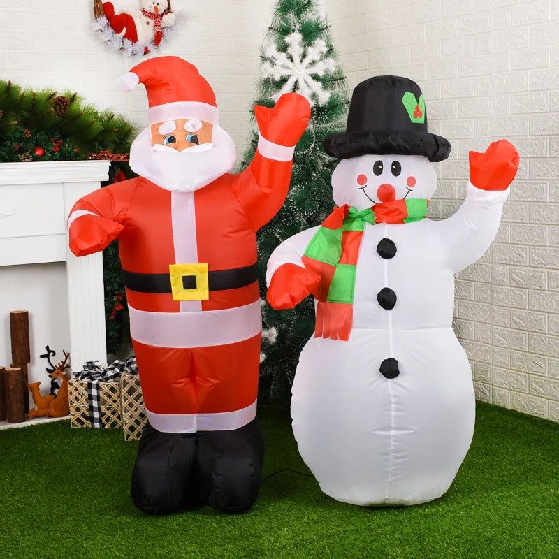 Christmas Decorations 1.8m Motorcycle Santa Claus Christmas inflatable